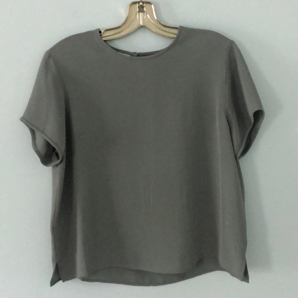 Vintage Moss Green Blouse